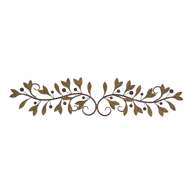 Green Iron Traditional Wall Decor Floral and botanical