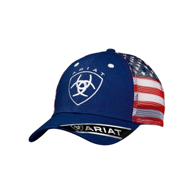 blue ariat hat