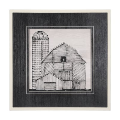 Barn Buildings I Framed Art Print