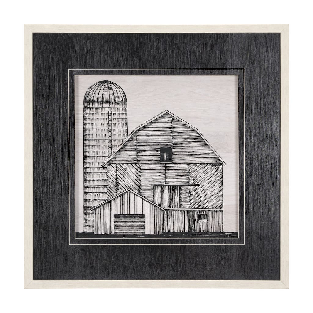 Barn Buildings I Framed Art Print