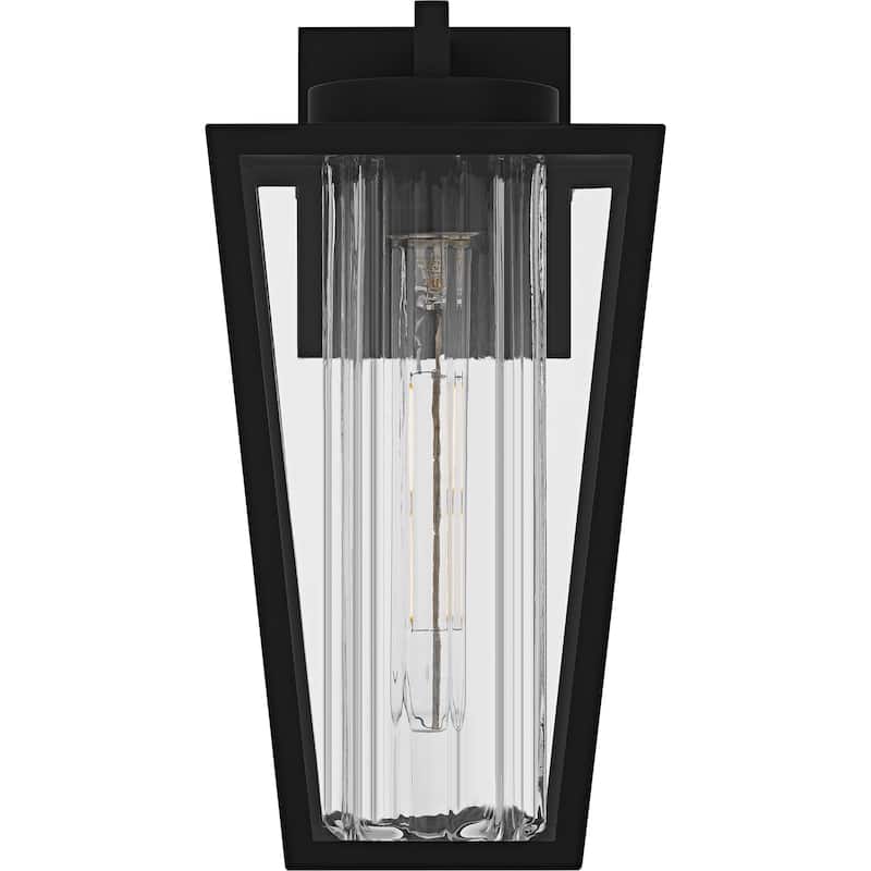 Jett 1-Light Matte Black Outdoor Wall Lantern