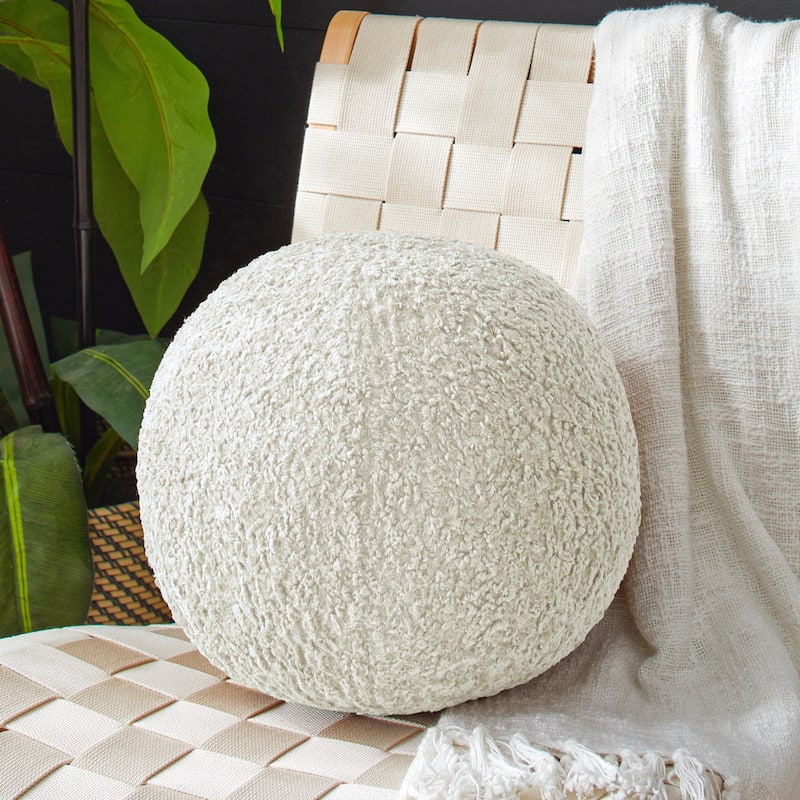 Sorra Home Indoor Soft-Textured Ball Pillow - 10 in x 10 in - Zazzle Quartz