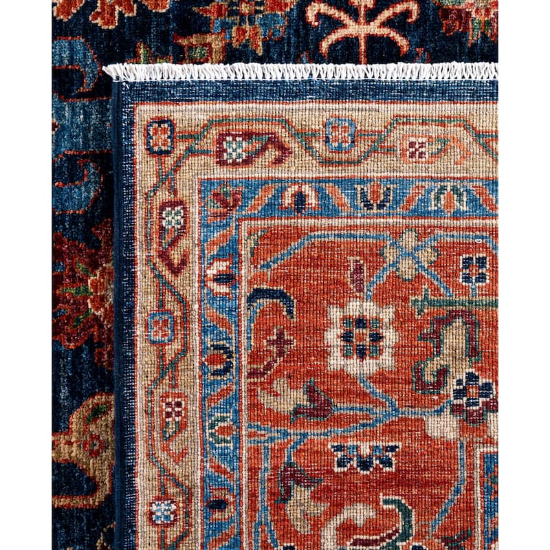 Serapi One-of-a-Kind Hand-Knotted Area Rug - Blue - 8' 0" x 9' 10"