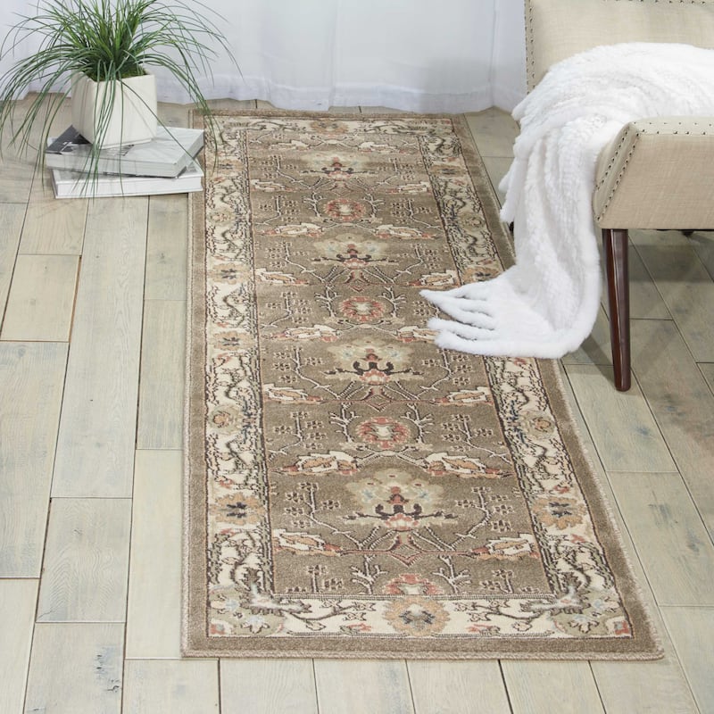 Nourison Walden Traditional Persian Floral Bordered Area Rug