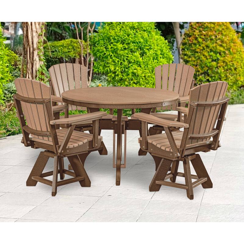 American Furniture Classics Single Dining Height Swivel Arm Chair, Made in the USA