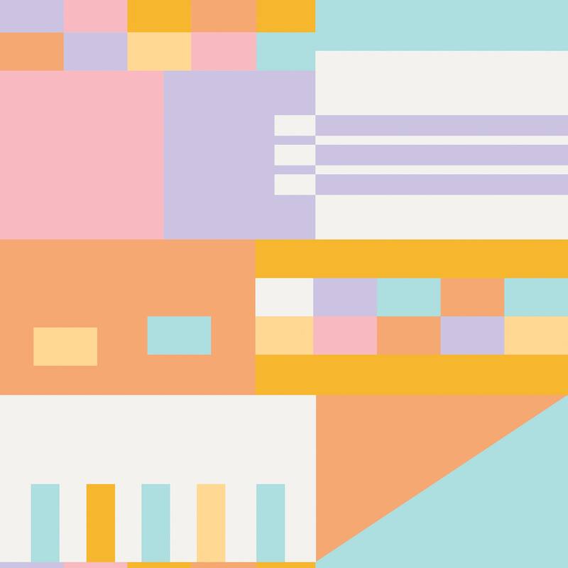 Aelfie Multi Warm Kiki Shapes Peel & Stick Wallpaper