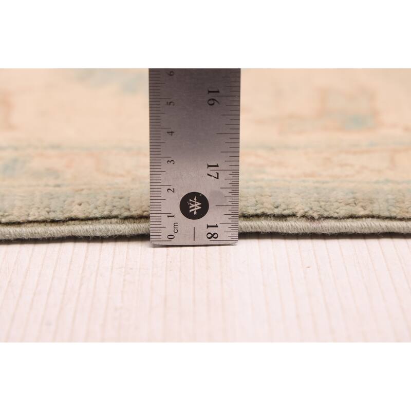 ECARPETGALLERY Hand-knotted Peshawar Oushak Teal Wool Rug - 6'0 x 9'0