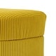 preview thumbnail 65 of 96, Upholstered Chenille Boucle Half Moon Storage Ottoman with Tray