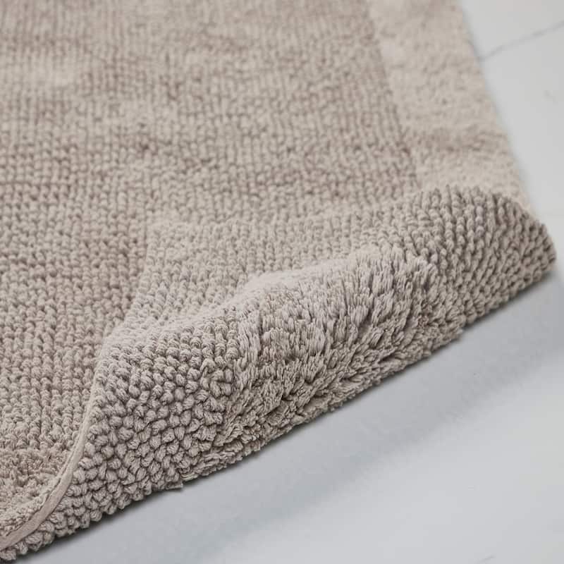 Better Trends Bath Rugs 100% Cotton Tufted Soft & Water Absorbent Bathroom Rug for Shower, Sink Bath Mats Edge Collection