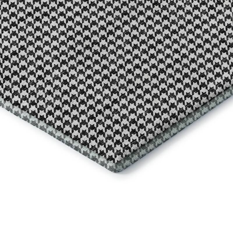 Premium Washable Super Soft Modern Houndstooth Mayfield Rug