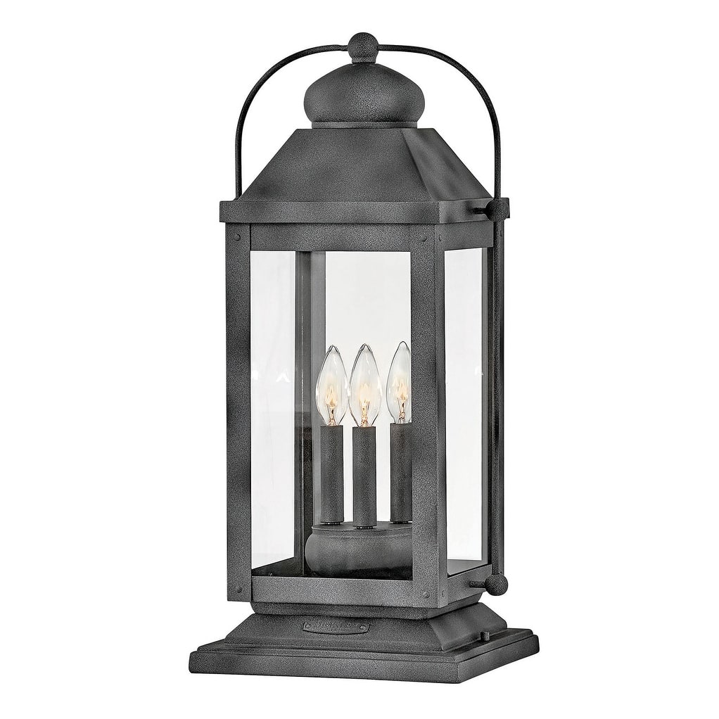 Hinkley Lighting Anchorage 12v 10.5w 3 Light 24" Tall Heritage Pier