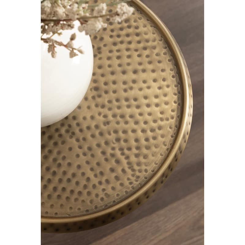 Kate and Laurel Sanzo Adjustable Metal Drink Table