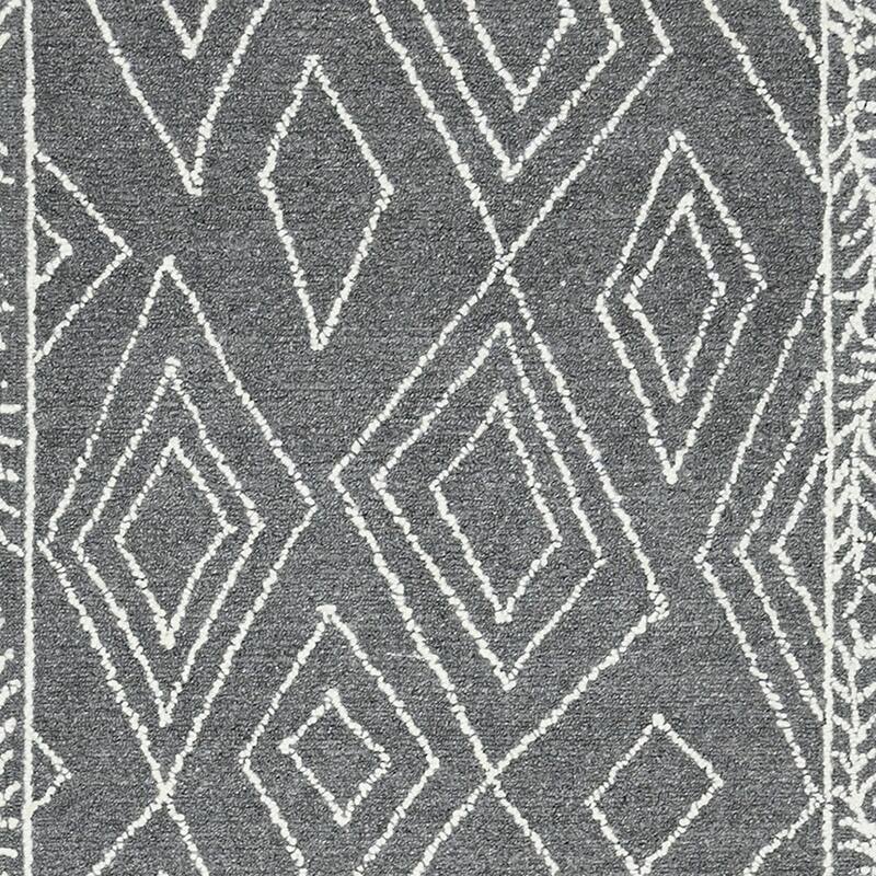 HomeRoots Geometric Lodge Rectangle Area Rug