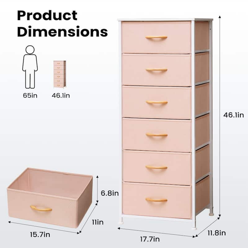 Pellebant 6 Drawers Vertical Storage Tower