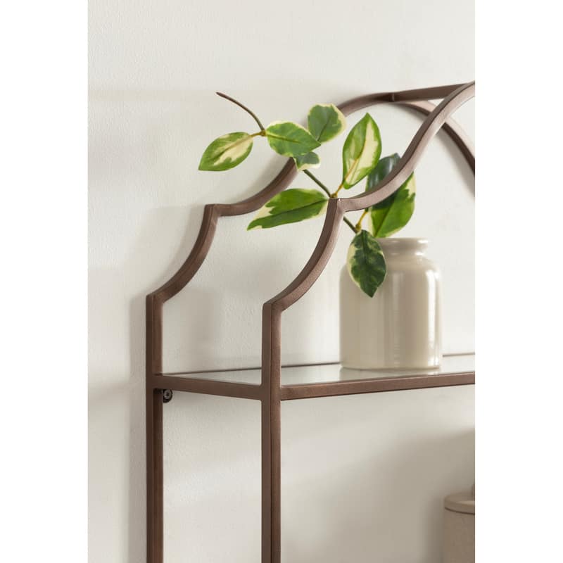 Kate and Laurel Leanna Tiered Wall Shelf