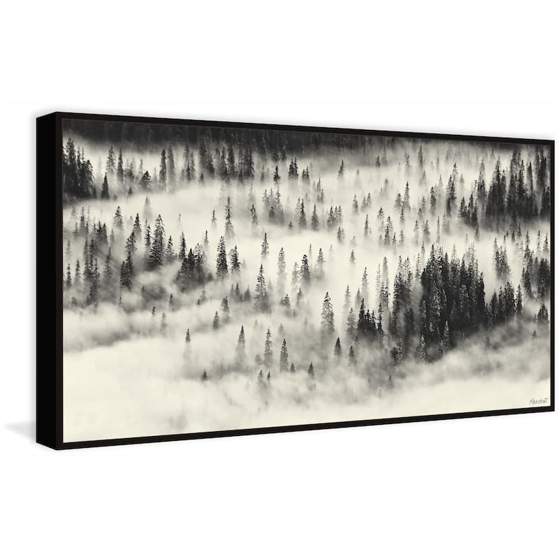 The Sea of Fog Floater Framed Print on Canvas