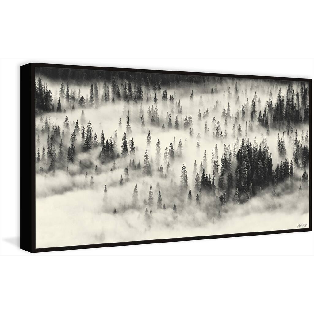 The Sea of Fog Floater Framed Print on Canvas