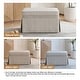 preview thumbnail 41 of 152, Rectangle Chenille Upholstered Storage Ottoman