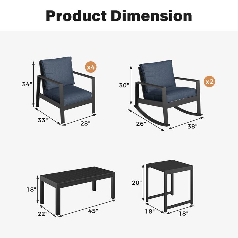 8-Piece Outdoor Sofa Seating Group