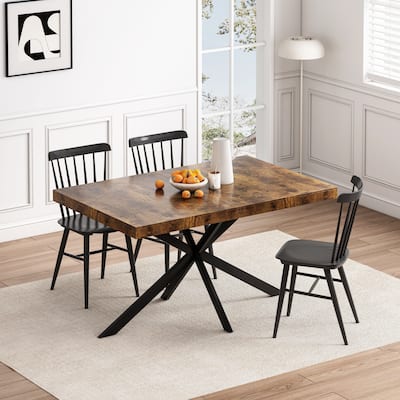 55.11"-70.86" Retro Rectangular Stretch Dining Table