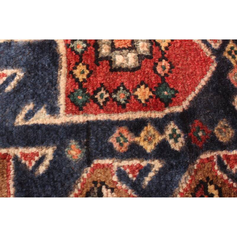 ECARPETGALLERY Hand-knotted Andelz Navy Wool Rug - 2'9 x 6'5