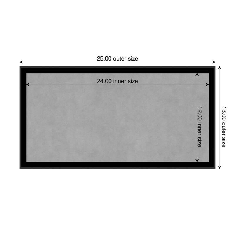 Amanti Art Incline Black Framed - 25 x 13 in - Incline Black