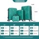 preview thumbnail 15 of 19, 4-piece ABS lightweight suitcase, 14 inch makeup box, aircraft wheels (14/20/24/28)