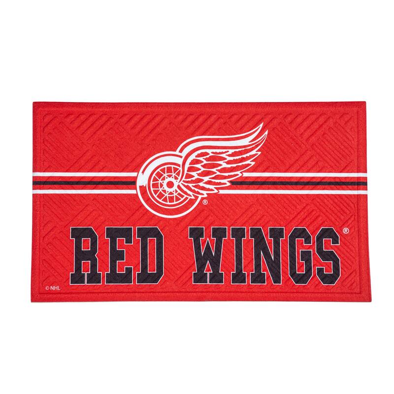 30 in. x 18 in. Embossed Mat, Cross Hatch, Detroit Red Wings