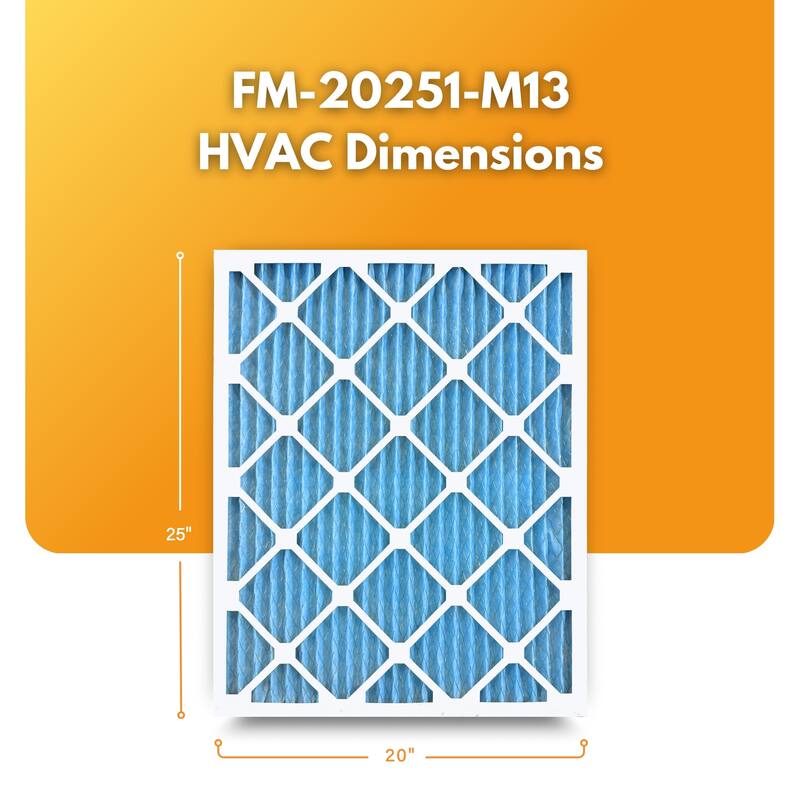 Filter-Monster Pleated HVAC Air Conditioner Furnace Replacement Air Filter
