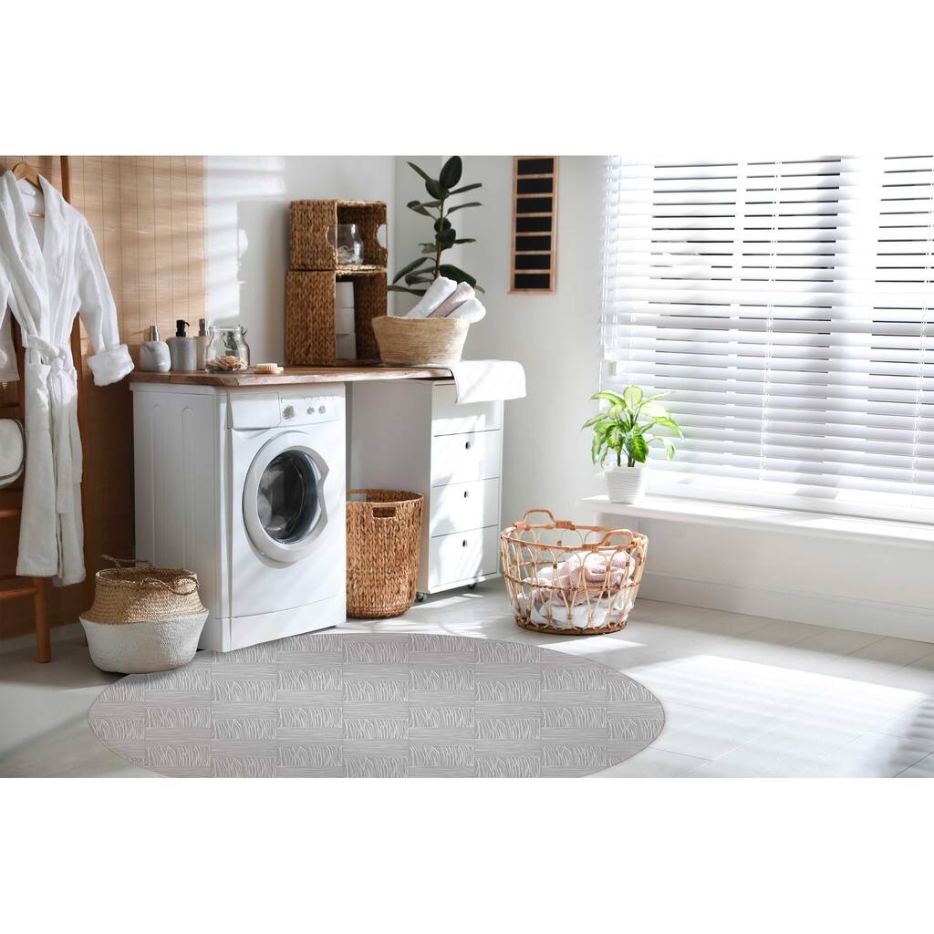 WOVEN GREY Laundry Mat By Kavka Designs