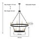 preview thumbnail 24 of 80, Acroma 20-light 40In Farmhouse Wagon Wheel Chandelier