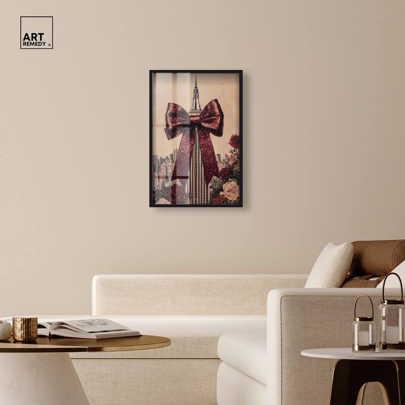 Sparkling Empire State Building Shadowbox by Art Remedy