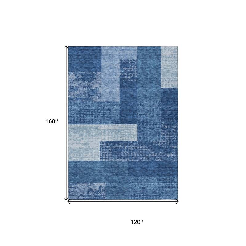 HomeRoots Geometric Transitional Rectangle Outdoor Rug