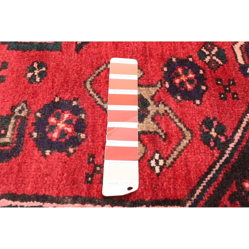 ECARPETGALLERY Hand-knotted Andelz Red Wool Rug - 4'5 x 6'11