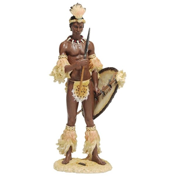 Design Toscano Shaka, the Zulu Warrior King Sculpture