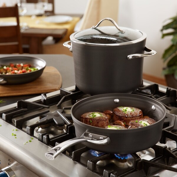 Calphalon Contemporary Hard-Anodized Nonstick Cookware, 11 Piece