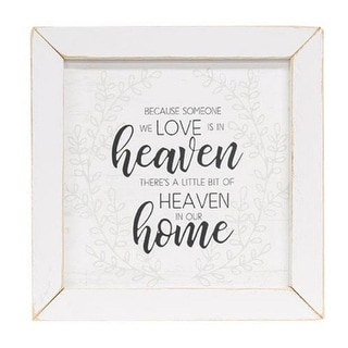 Heaven In Our Home Framed Print - 13.5” High By 13.5” Wide By .75” Deep 