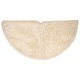 preview thumbnail 3 of 4, Faux Fur Round Tree Skirt - 84" - White