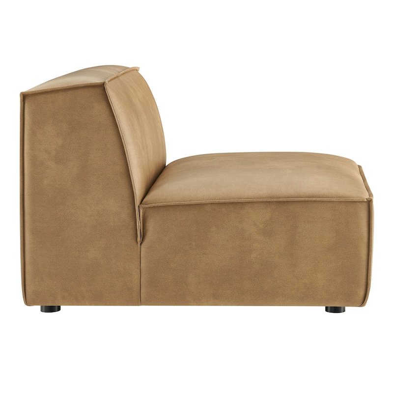 Restore Vegan Leather Armless Modular Chair