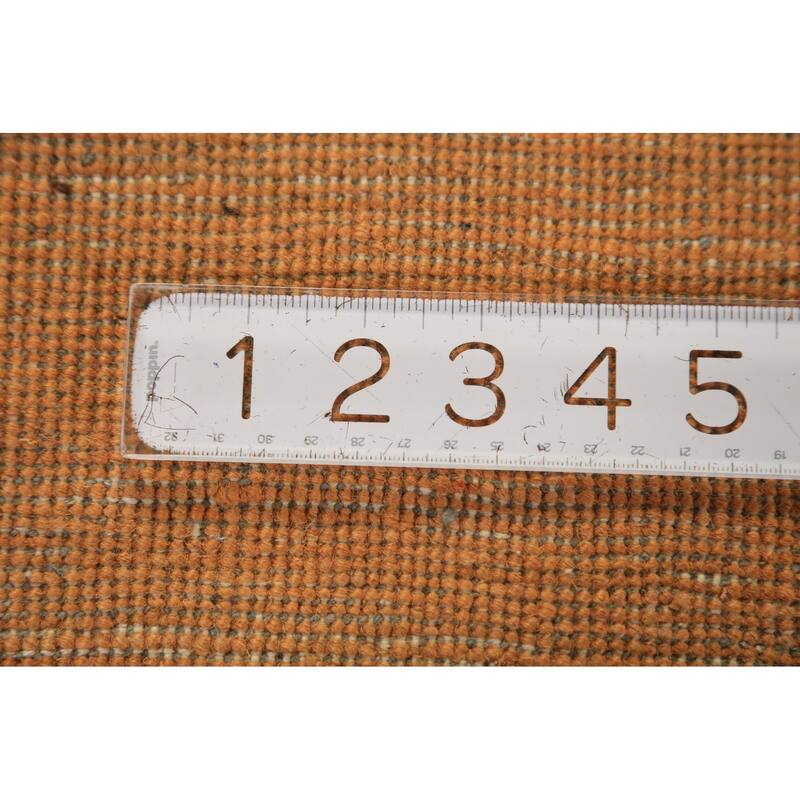 Orange & Yellow Gabbeh Modern Area Rug Handmade Wool Carpet - 4'11" x 6'6"