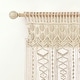 preview thumbnail 24 of 41, Lush Decor Boho Macrame Textured Cotton Valance/Kitchen Curtain/Wall Decor