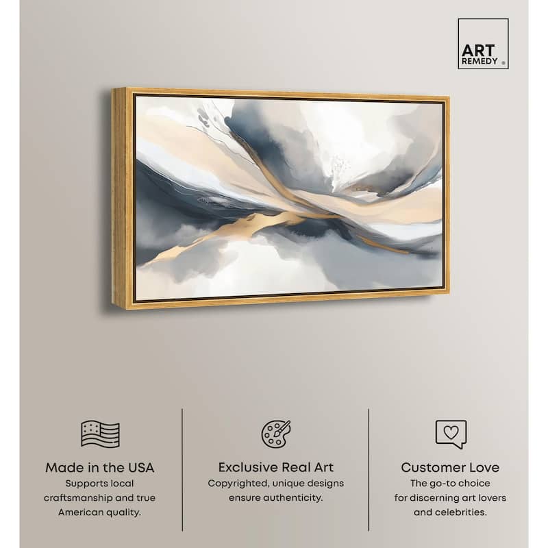 Dynamic Swirls II Canvas by Art Remedy