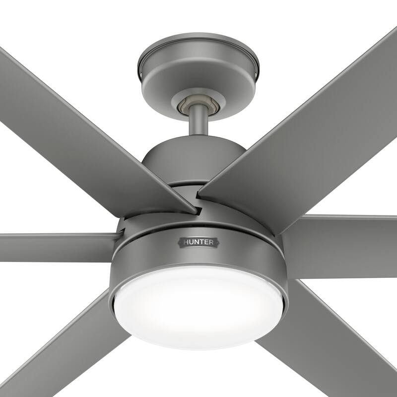Hunter 60" Skysail Outdoor Ceiling Fan w/LED Light, Wall Control - Extreme Weather! - ENERGY STAR!