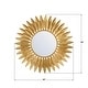 preview thumbnail 2 of 7, Crystorama Lighting Group BRH-M520 Broche 20" Sunburst Flat Steel