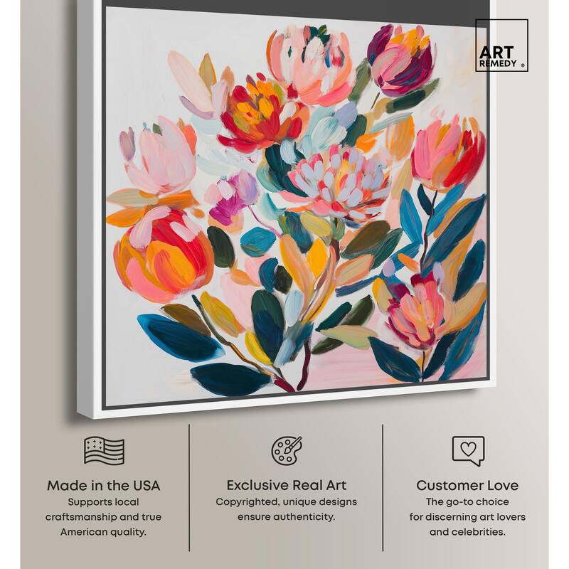 Contemporary Flora II Canvas by Art Remedy