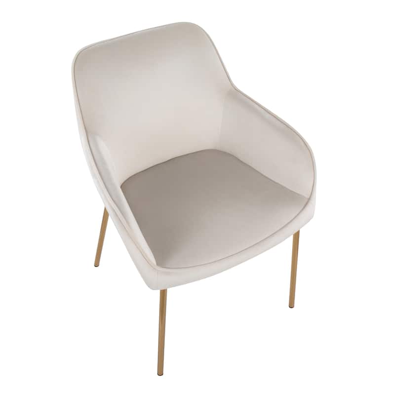 Silver Orchid Galotti Gold Upholstered Dining Chair (Set of 2)