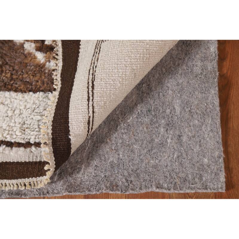 Plush Beige Turkish Anatolian Runner Rug Handmade Wool Carpet - 3'3"x 12'2"