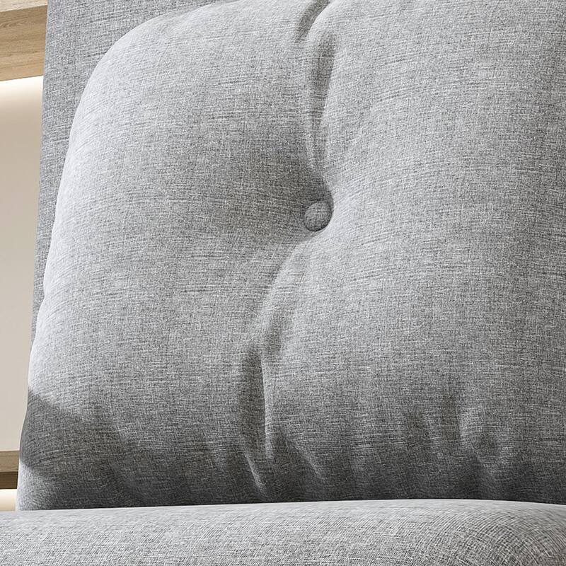 Folding Chair Bed, Convertible Sleeper Sofa 5 in 1 Folding Bed with 5-Position Adjustable Backrest & Pillow, Floor Single Chairs