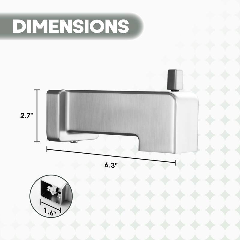 Tub Spout with Standard NPT 1/2" Connection