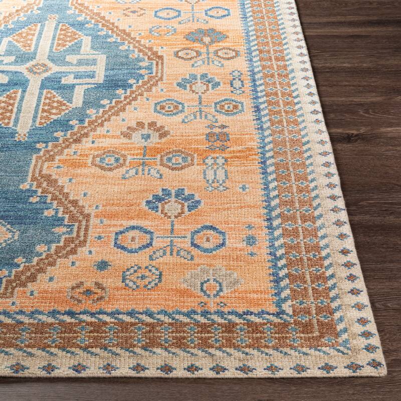 Dipti Handmade Vintage Oriental Wool & Viscose Area Rug